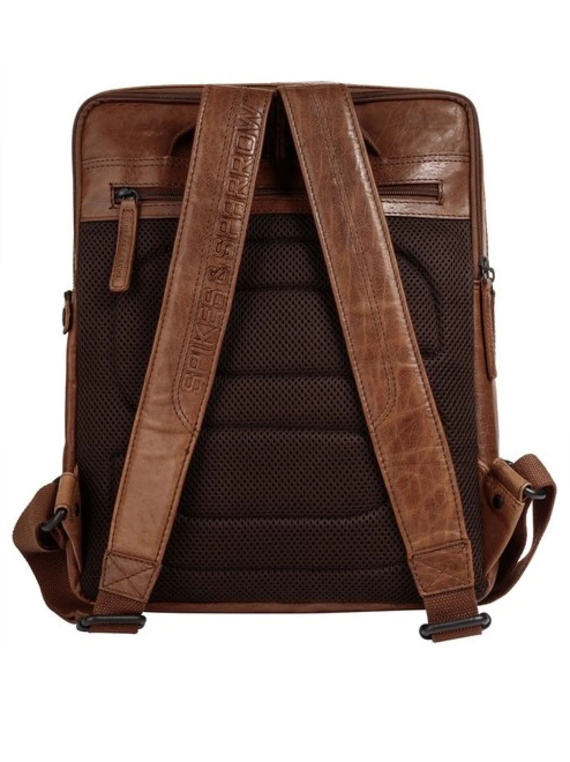 Spikes & Sparrow Unisex Rucksack in cognac