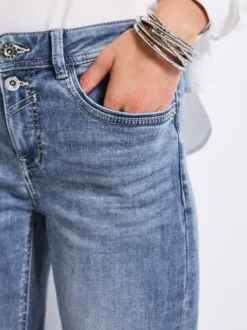 Street One Damen Jeans in denim - Länge: lang