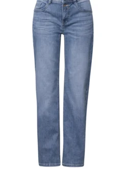 Street One Damen Jeans in denim - Länge: lang