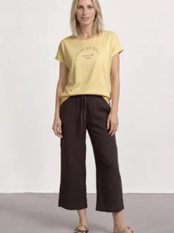 Street One Damen T-Shirt in vanille - Ärmel: extra kurz