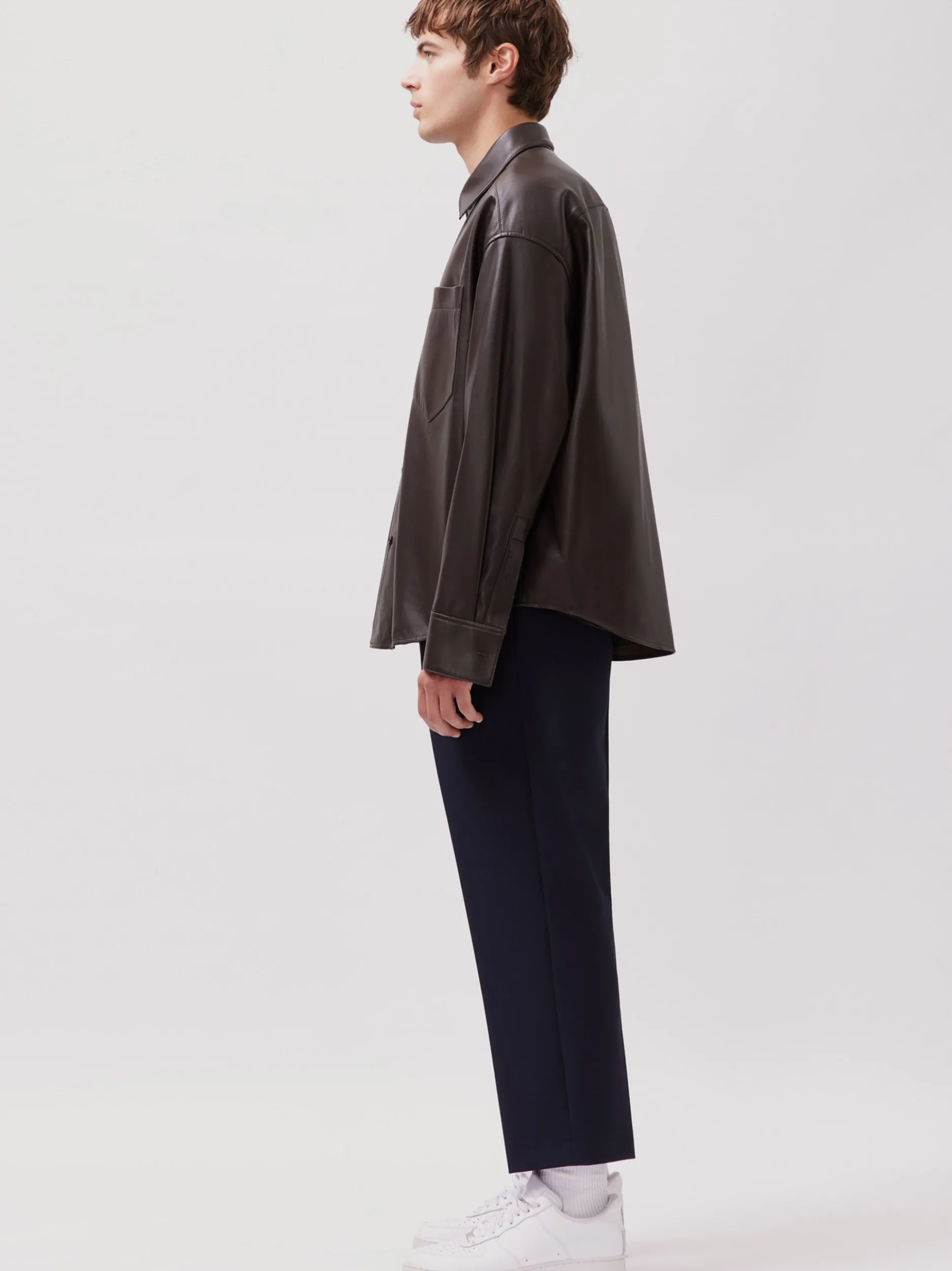 Studio Seidensticker Herren Overshirt - Unisex - Oversized Fit in braun