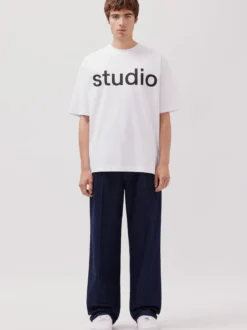 Studio Seidensticker Herren T-Shirt - Unisex - Oversized Fit in weiß