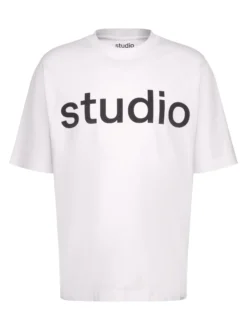 Studio Seidensticker Herren T-Shirt - Unisex - Oversized Fit in weiß