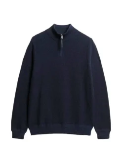 Superdry Herren Strickpullover in blau - Ärmel: langarm