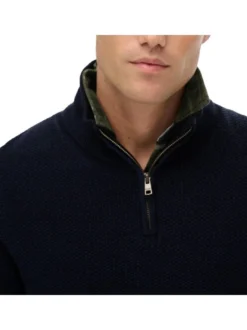 Superdry Herren Strickpullover in blau - Ärmel: langarm