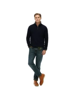Superdry Herren Strickpullover in blau - Ärmel: langarm