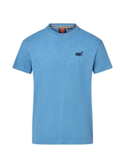 Superdry Herren T-Shirt in hellblau - Ärmel: kurzarm