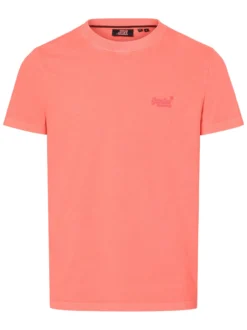 Superdry Herren T-Shirt in koralle - Ärmel: kurzarm