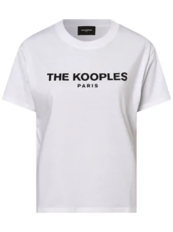The Kooples Damen T-Shirt in weiß - Ausschnitt: Rundhals