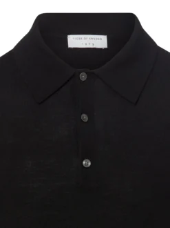 Tiger of Sweden Herren Merino-Strickpullover in schwarz