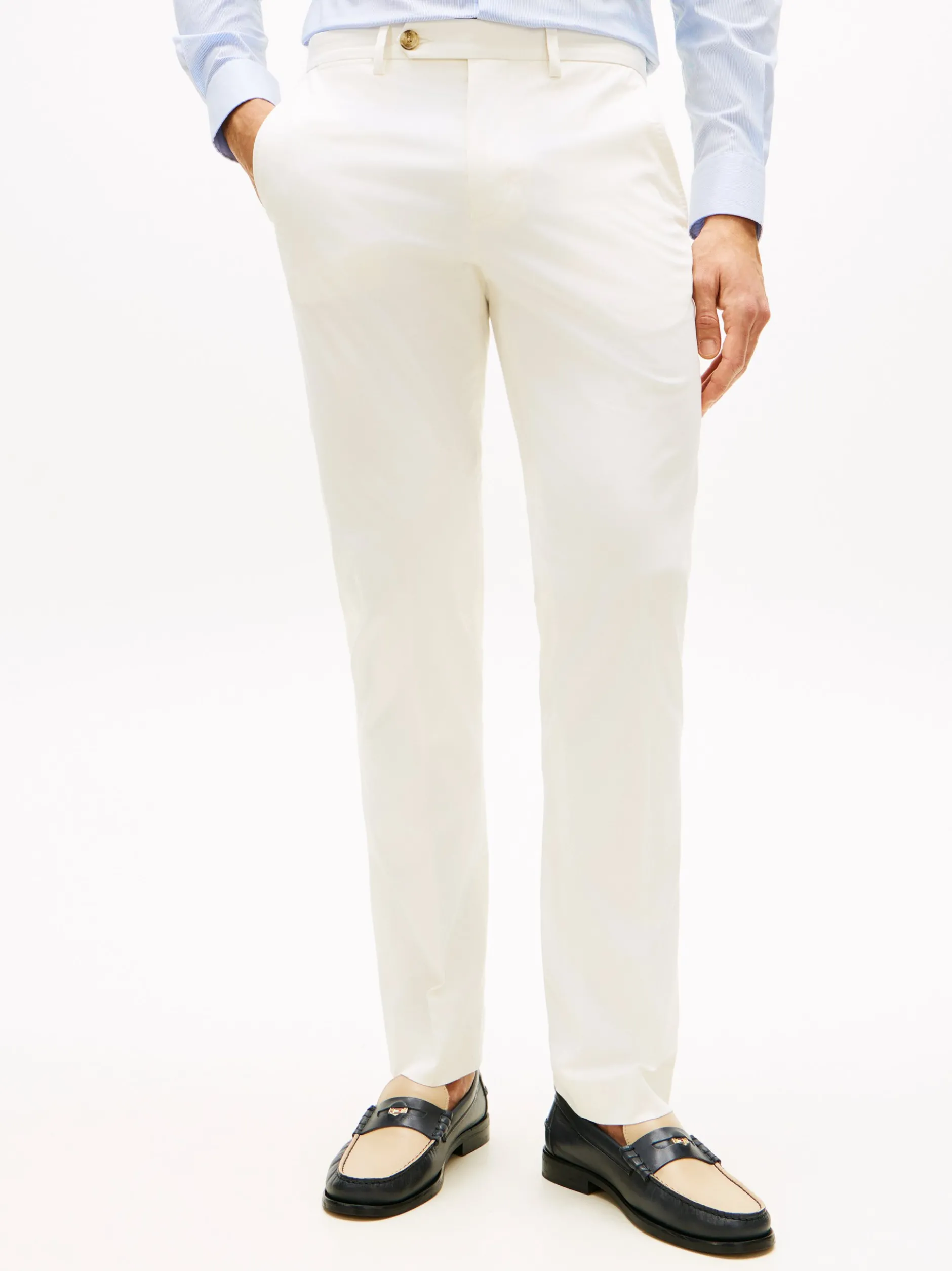 Tommy Hilfiger Tailored Herren Chino - Denton in ecru