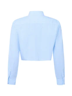 Tommy Jeans Damen Hemdbluse in hellblau weiß