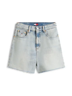 Tommy Jeans Damen Jeansshorts in bleached - Länge: kurz