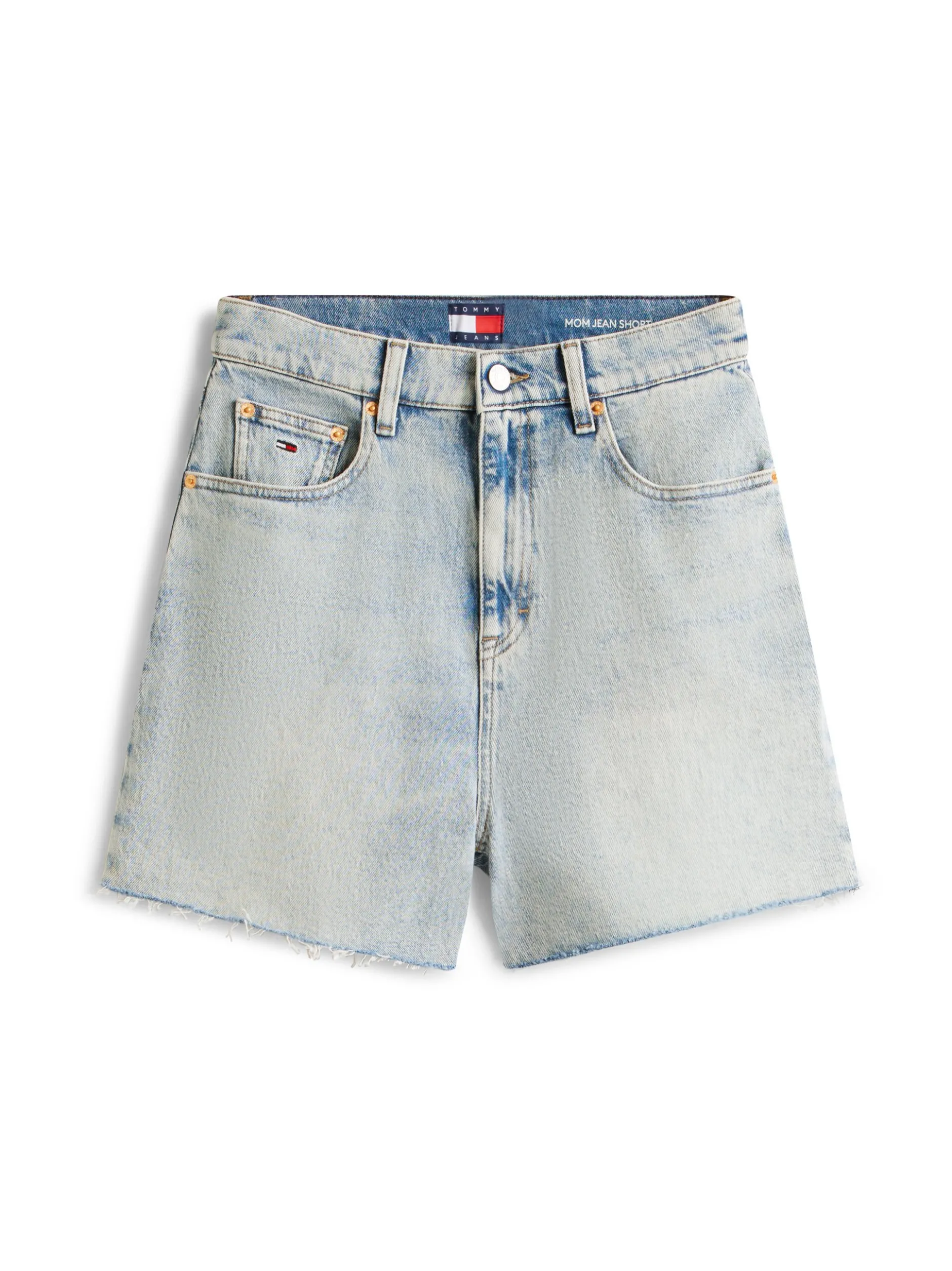 Tommy Jeans Damen Jeansshorts in bleached - Länge: kurz