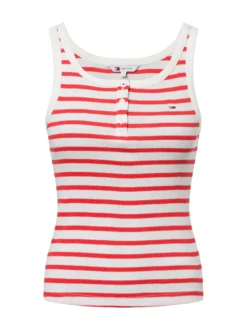 Tommy Jeans Damen Tanktop in rot ecru