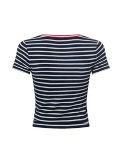 Tommy Jeans Damen T-Shirt in marine weiß
