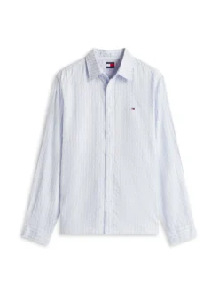 Tommy Jeans Herren Freizeithemd in hellblau weiß