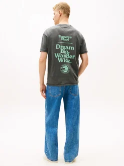 Tommy Jeans Herren T-Shirt in anthrazit mint