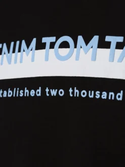 Tom Tailor Denim Herren T-Shirt in schwarz