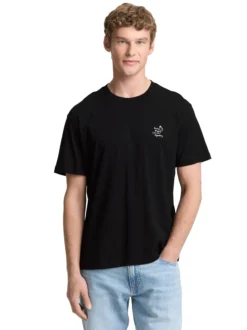 Tom Tailor Denim Herren T-Shirt in schwarz