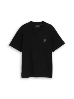 Tom Tailor Denim Herren T-Shirt in schwarz