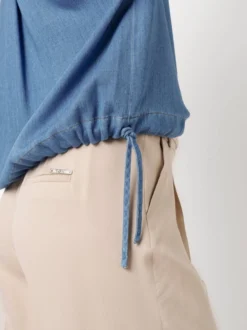 TONI Damen Bluse - Clay in blau - Ausschnitt: Kent