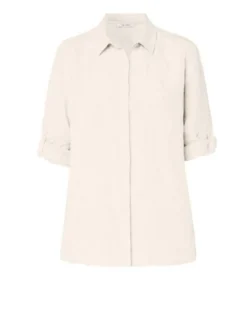 TONI Damen Bluse - Clay in weiß - Ausschnitt: Kent