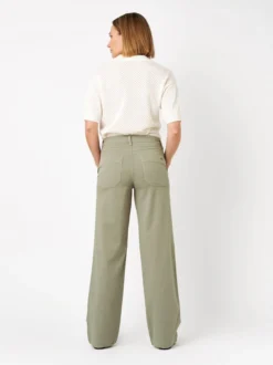 TONI Damen Hose - Liv Wide in khaki - Länge: lang