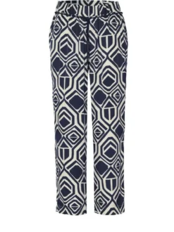 TONI Damen Hose - Pia 7/8 in blau weiß - Länge: mittel