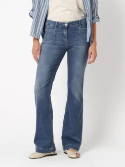 TONI Damen Jeans - Perfect Shape Bootcut in blau