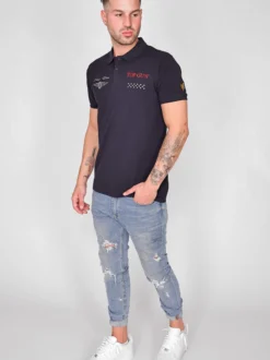 Topgun Herren Polo Shirt in blau