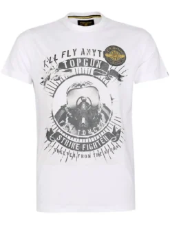 Topgun Herren T-Shirt in weiß