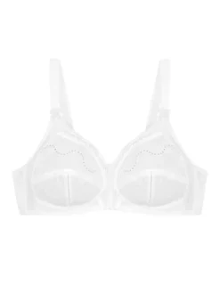 Triumph Damen BH ohne Bügel - Doreen & Cotton in weiß