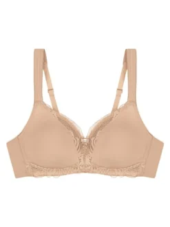 Triumph Damen BH ohne Bügel - Modern Lace + Cotton in beige