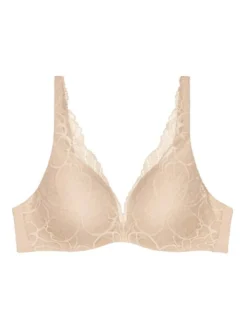 Triumph Damen Schalen BH - Body Make-Up Illusion Lace in beige
