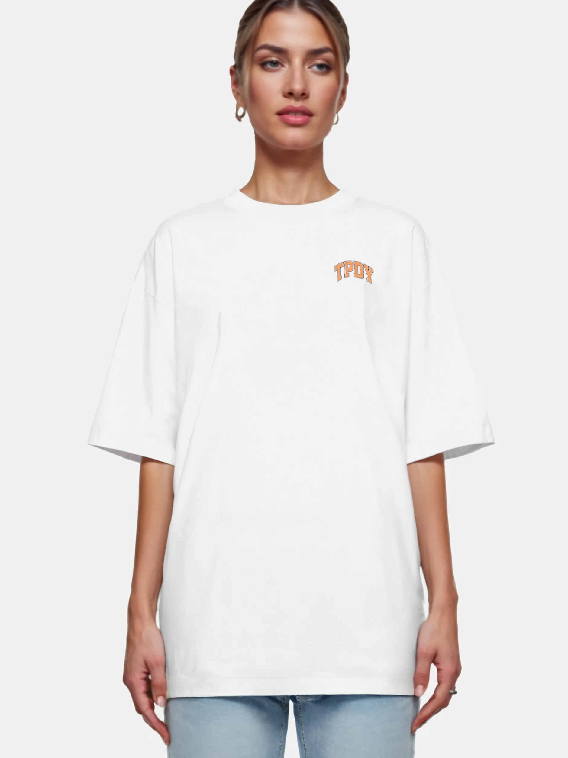 Trueprodigy Damen Oversize-Shirt - Arin F in weiß