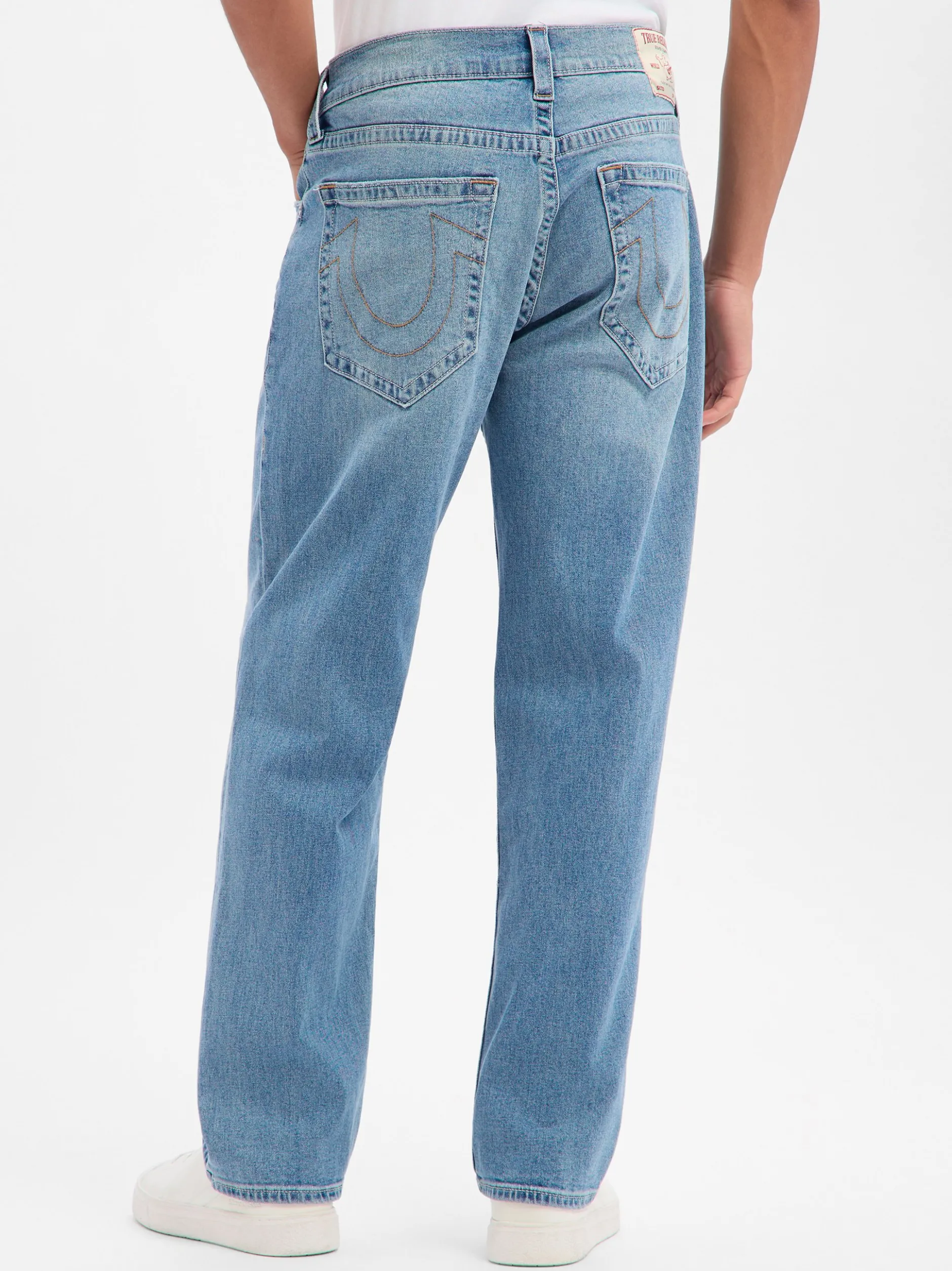 True Religion Herren Jeans - Bobby Relaxed Baggy in bleached