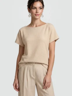 Usha Damen Bluse in beige