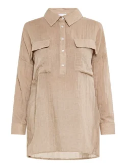 Usha Damen Bluse in beige - Ausschnitt: ohne Kragen