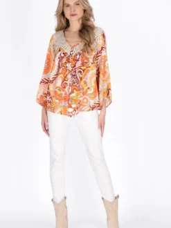 Usha Damen Bluse in gelb