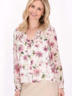 Usha Damen Bluse in mehrfarbig