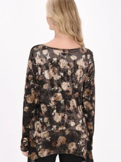 Usha Damen Bluse in mehrfarbig - Ausschnitt: Rundhals