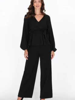 Usha Damen Bluse in schwarz