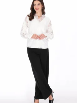 Usha Damen Bluse in weiß