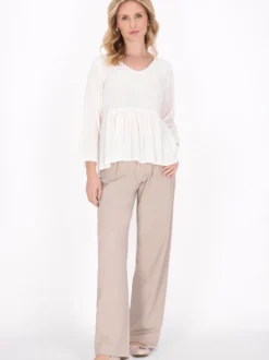 Usha Damen Bluse in weiß
