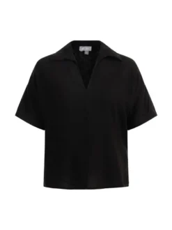 Usha Damen Blusenshirt in schwarz