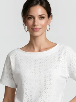 Usha Damen Blusenshirt in weiß