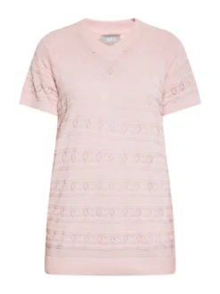 Usha Damen Hemd in rosa - Ausschnitt: Rundhals