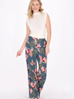 Usha Damen Hose in grün
