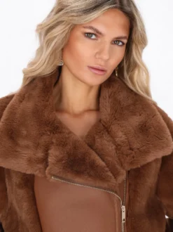 Usha Damen Jacke in cognac
